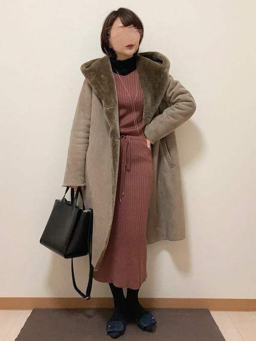 【美品】nanoBASEナノベース　エコファームートンコート NANO universe（ナノユニバース）の「エコファームートンコート