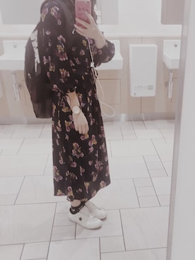 「CONVERSE（コンバース）のCONVERSE コンバース ONE STAR(A) 32340280 OX *WHITE/BLACK （スニーカー）」を使った、Suzy さん（レディース・153cm）の夏コーディネート