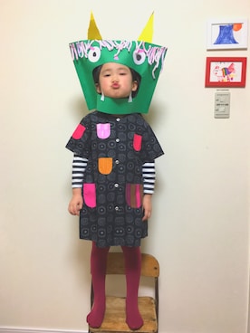 「節分」｜「アイテム（ワンピース/ドレス）」を使った、iro:neさん（キッズ・110cm）の冬コーディネート