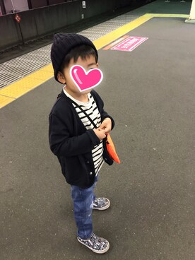 「URBAN RESEARCH（アーバンリサーチ）のアイテム（ジャケット/アウター）」を使った、youmamaさん（キッズ・110cm）の春コーディネート