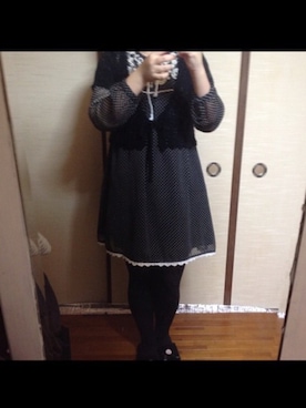 「昔の服」｜水音さん（レディース・158cm）の冬コーディネート
