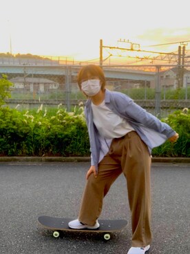 陈付茹さん（レディース・153cm）の夏コーディネート