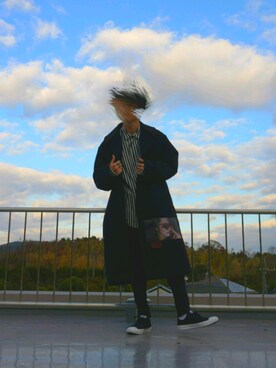 「MISBHV（ミスビヘイブ）のアイテム（ジャケット/アウター）」を使った、ヨーヘイキックスさん（メンズ・177cm）の冬コーディネート