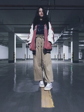 Celeste Lamさん(レディース・163cm)の冬コーディネート