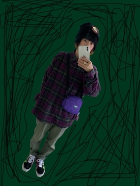 「POWELL（パウエル）のアイテム」を使った、ﾏｼｭーさん（レディース・154cm）の冬コーディネート