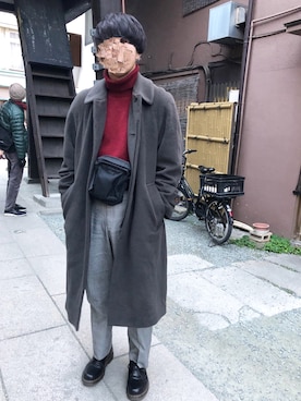 「Dr. Martens（ドクターマーチン）のアイテム（モカシン/デッキシューズ）」を使った、ツンさん（メンズ・178cm）の春コーディネート