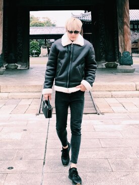 「ZARA MAN」｜「アイテム（ジャケット/アウター）」を使った、Fashon_shokiさん（メンズ・183cm）の冬コーディネート