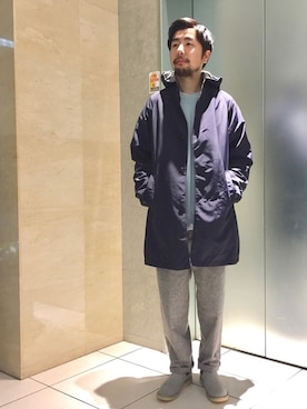 「BEAUTY&YOUTH UNITED ARROWS（ビューティーアンドユースユナイテッドアローズ）のアイテム（ナイロンジャケット）」を使った、Kiyotaka Nakagawaさん（メンズ・171cm）の冬コーディネート