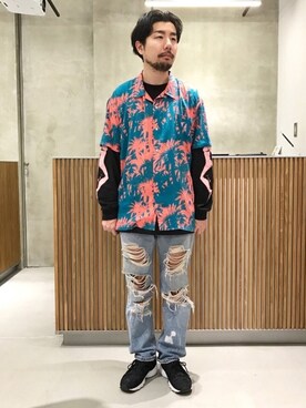 「ルクア大阪」｜Kiyotaka Nakagawaさん（メンズ・171cm）の春コーディネート