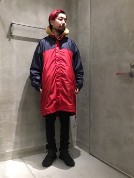 「MONKEY TIME（モンキータイム）のアイテム（マウンテンパーカー）」を使った、Kiyotaka Nakagawaさん（メンズ・171cm）の冬コーディネート