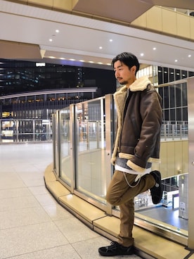 「ルクア大阪」｜Kiyotaka Nakagawaさん（メンズ・171cm）の秋コーディネート