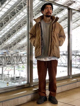 「ルクア大阪」｜Kiyotaka Nakagawaさん（メンズ・171cm）の冬コーディネート