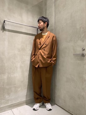 「ブラウンカラー」｜Kiyotaka Nakagawaさん（メンズ・171cm）の冬コーディネート