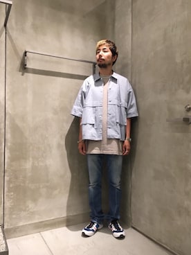 「FUTUR（フューチャー）のアイテム」を使った、Kiyotaka Nakagawaさん（メンズ・171cm）の夏コーディネート
