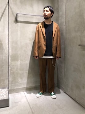 「オトナストリート」｜「アイテム（ジャケット/アウター）」を使った、Kiyotaka Nakagawaさん（メンズ・171cm）の秋コーディネート