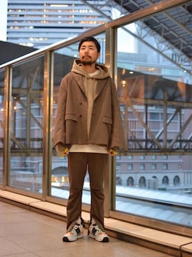 「オトナストリート」｜「アイテム（ジャケット/アウター）」を使った、Kiyotaka Nakagawaさん（メンズ・171cm）の冬コーディネート