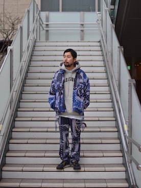 「オトナストリート」｜「アイテム（ジャケット/アウター）」を使った、Kiyotaka Nakagawaさん（メンズ・171cm）の冬コーディネート