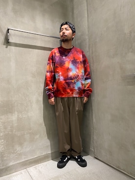 「ユナイテッドアローズ」｜「アイテム（スウェット）」を使った、Kiyotaka Nakagawaさん（メンズ・171cm）の春コーディネート