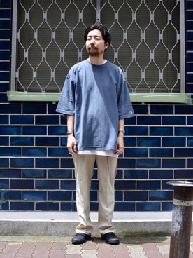 「AVANT CONVERSE（アヴァンコンバース）のアイテム」を使った、Kiyotaka Nakagawaさん（メンズ・171cm）の夏コーディネート