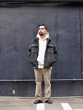 「オトナストリート」｜「アイテム（ジャケット/アウター）」を使った、Kiyotaka Nakagawaさん（メンズ・171cm）の冬コーディネート