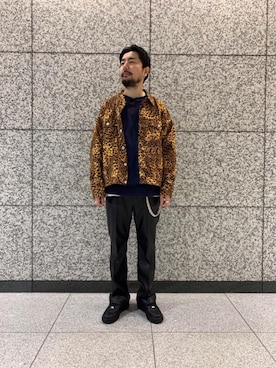 「MONKEY TIME（モンキータイム）のアイテム（ブルゾン）」を使った、Kiyotaka Nakagawaさん（メンズ・171cm）の春コーディネート
