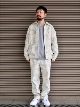 「MONKEY TIME（モンキータイム）のアイテム（カバーオール）」を使った、Kiyotaka Nakagawaさん（メンズ・171cm）の春コーディネート