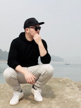 「:CHOCOOLATEのアイテム」を使った、蛋妮🐷さん（メンズ・175cm）の冬コーディネート