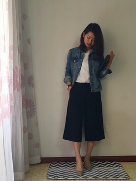 「MICHAEL KORS（マイケルコース）のアイテム（パンツ）」を使った、Septemberさん（レディース・163cm）の春コーディネート