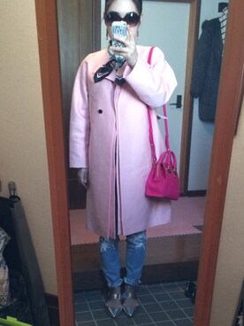 「DES PRES（デ・プレ）のアイテム（ジャケット/アウター）」を使った、SaoriKoさん（レディース・163cm）の春コーディネート