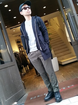 「インスタグラム」｜「アイテム（その他）」を使った、shinyaさん（メンズ・174cm）の春コーディネート