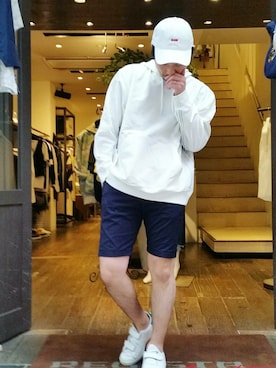 「Alexander Wang」｜「アイテム（スウェット）」を使った、shinyaさん（メンズ・174cm）の春コーディネート