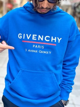 「GIVENCHY（ジバンシイ）のアイテム（パーカー）」を使った、shinyaさん（メンズ・174cm）の冬コーディネート