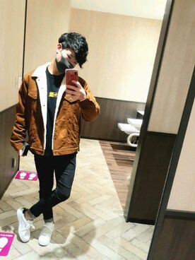 「GAP（ギャップ）のアイテム（ブルゾン）」を使った、MIYASHITAさん（メンズ・173cm）の秋コーディネート