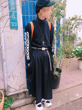 「G.V.G.V.（ジーヴィージーヴィー）のアイテム」を使った、中込さん（メンズ・169cm）の春コーディネート