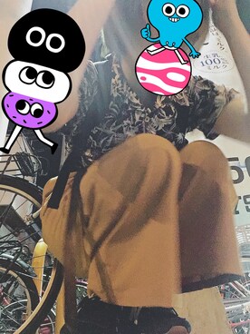 「SPINNS（スピンズ）のアイテム（バックパック/リュック）」を使った、RinRinさん（レディース・157cm）の夏コーディネート