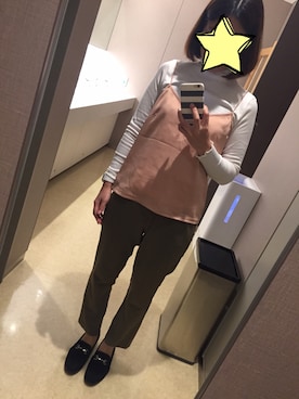 「OZOC（オゾック）のアイテム（ローファー）」を使った、chanu_chanuさん（レディース・153cm）の春コーディネート