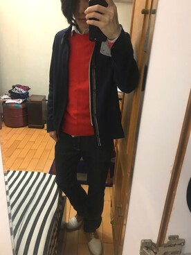 「BACK NUMBER（バックナンバー）のアイテム（その他アウター）」を使った、Ph  Cさん（メンズ・171cm）の春コーディネート