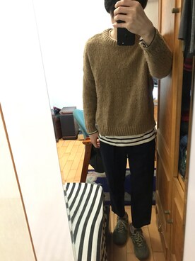 「PULL&BEAR（プルアンドベア）のアイテム（スラックス）」を使った、Ph  Cさん（メンズ・171cm）の春コーディネート