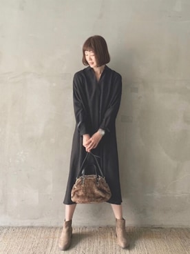 「LBC（エルビーシー）のアイテム（ワンピース/ドレス）」を使った、サクさん（レディース・164cm）の秋コーディネート