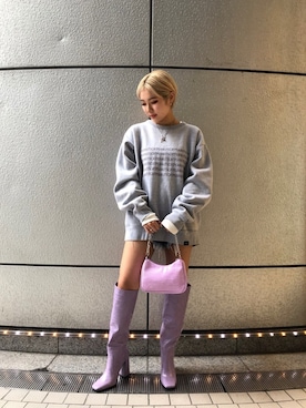 「アイテム（スウェット）」を使った、FIG&VIPER_hinakoさん（レディース・164cm・10代）の秋コーディネート