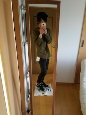 「NIKE（ナイキ）のNIKE/ナイキ グランドテラス 654495（スニーカー）」を使った、kokkyさん（メンズ・161cm）の春コーディネート