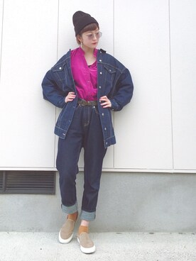 高千 真穂さん（レディース・165cm）の冬コーディネート