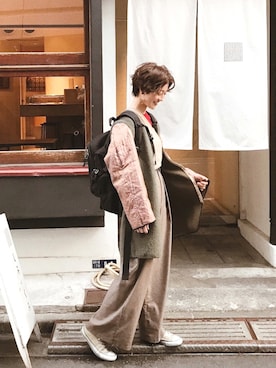 高千 真穂さん（レディース・165cm）の冬コーディネート