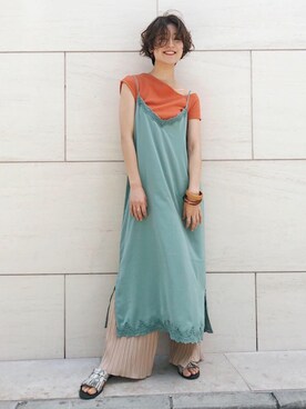 高千 真穂さん（レディース・165cm）の夏コーディネート