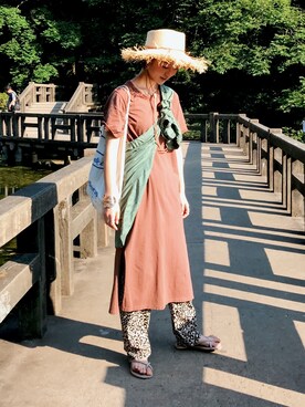 高千 真穂さん（レディース・165cm）の夏コーディネート