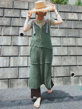 高千 真穂さん（レディース・165cm）の夏コーディネート