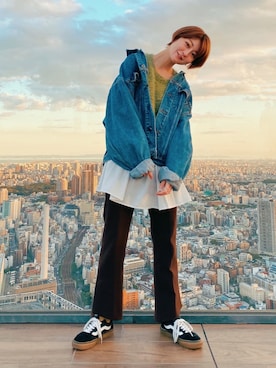 高千 真穂さん（レディース・165cm）の冬コーディネート