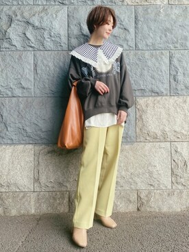 高千 真穂さん（レディース・165cm）の冬コーディネート