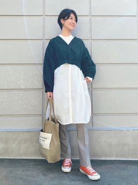 高千 真穂さん（レディース・165cm）の冬コーディネート