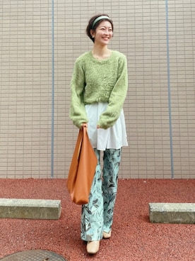 高千 真穂さん（レディース・165cm）の春コーディネート